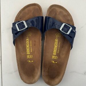 Birkenstock Madrid - patent navy blue Size 38
